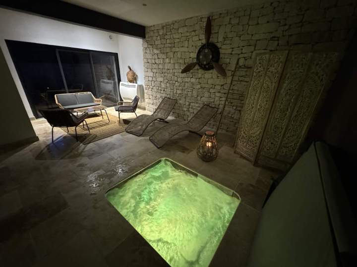 Hébergement de vacances avec spa intérieur à Mondragon